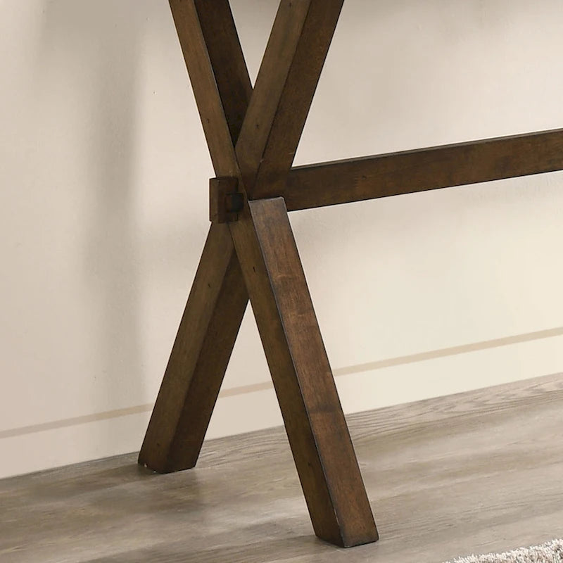 Mav Transitional Walnut 47-inch Solid Wood Sofa Table by Furniture of America