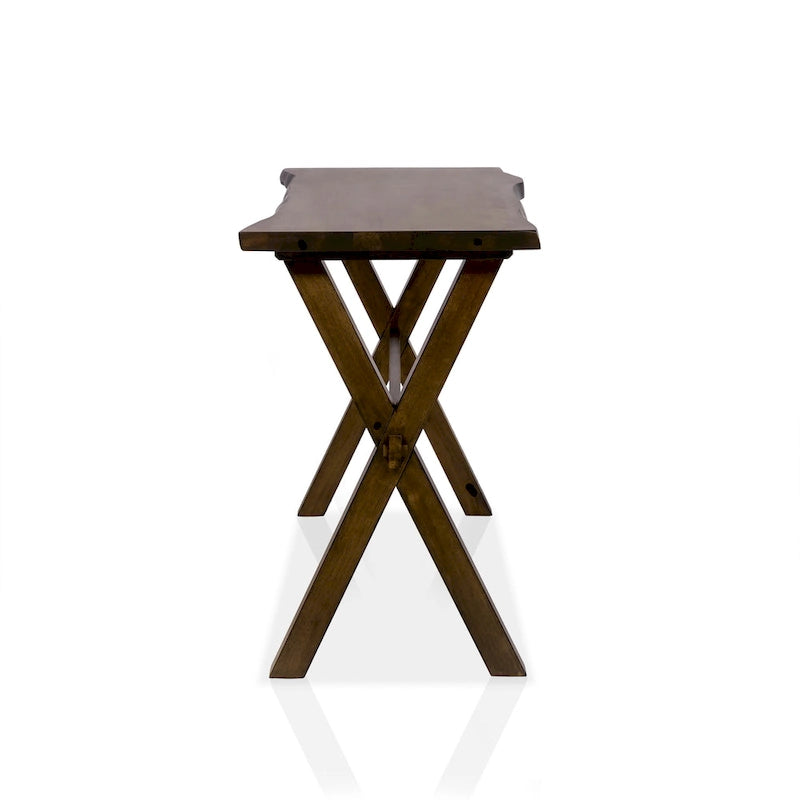 Mav Transitional Walnut 47-inch Solid Wood Sofa Table by Furniture of America