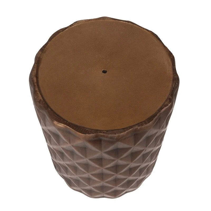 Adeco Modern Round End Table Outdoor Side Table Stool For Patio
