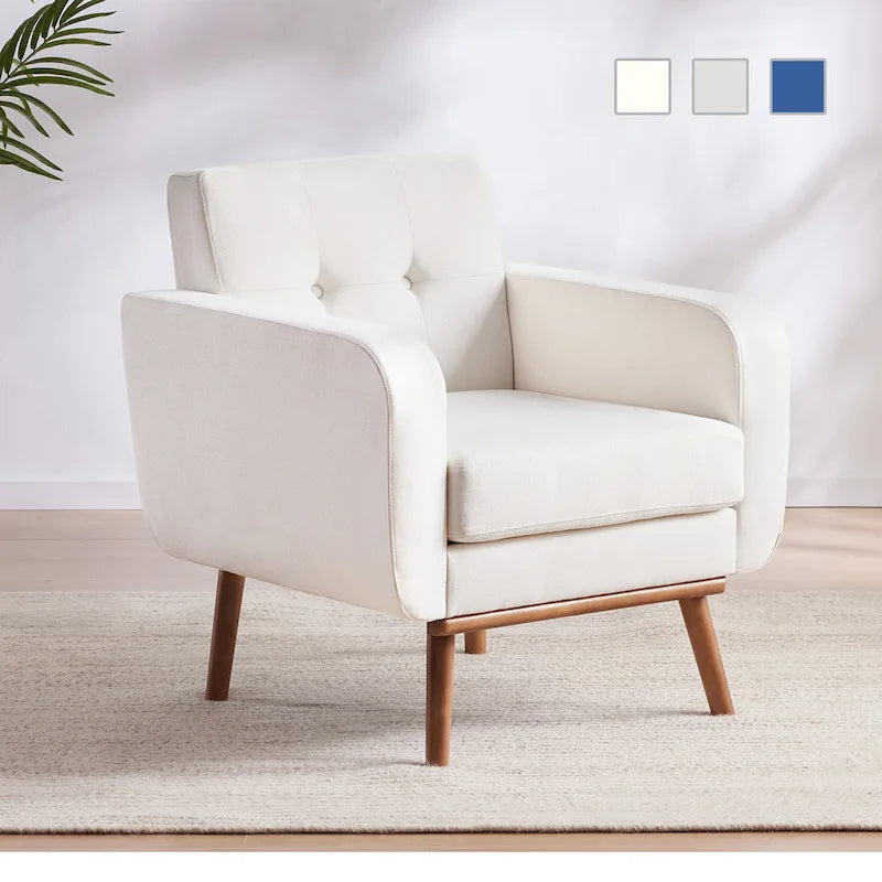 HUIMO Sofa Couch for Two People Tufted Fabric Upholstered Sofa