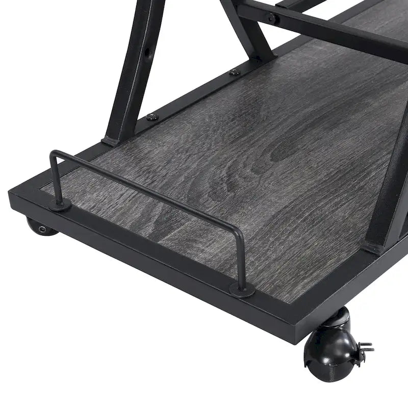 Industrial Bar Cart Kitchen Bar&Serving Cart for Home with Wheels