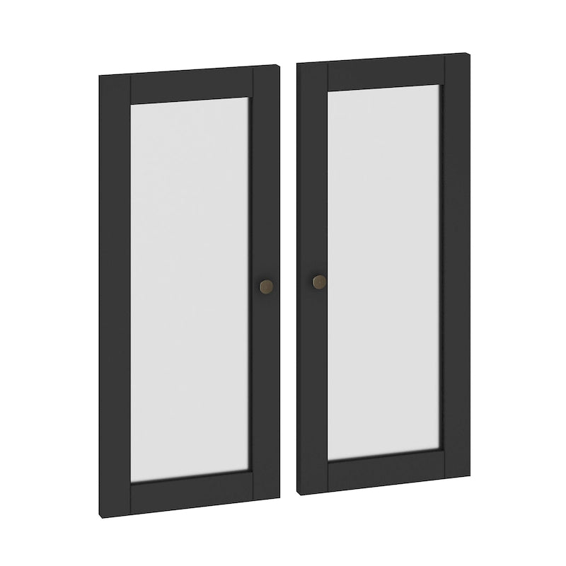 Palace Imports 100% Solid Wood Modular Kitchen Pantry Double Door Kit - Set of 2