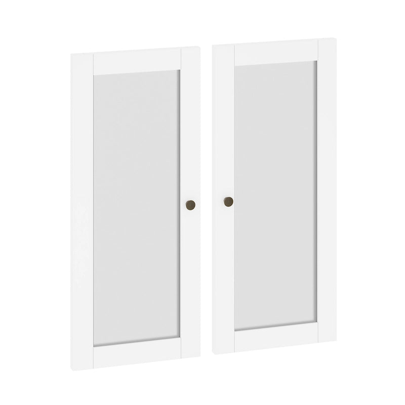 Palace Imports 100% Solid Wood Modular Kitchen Pantry Double Door Kit - Set of 2