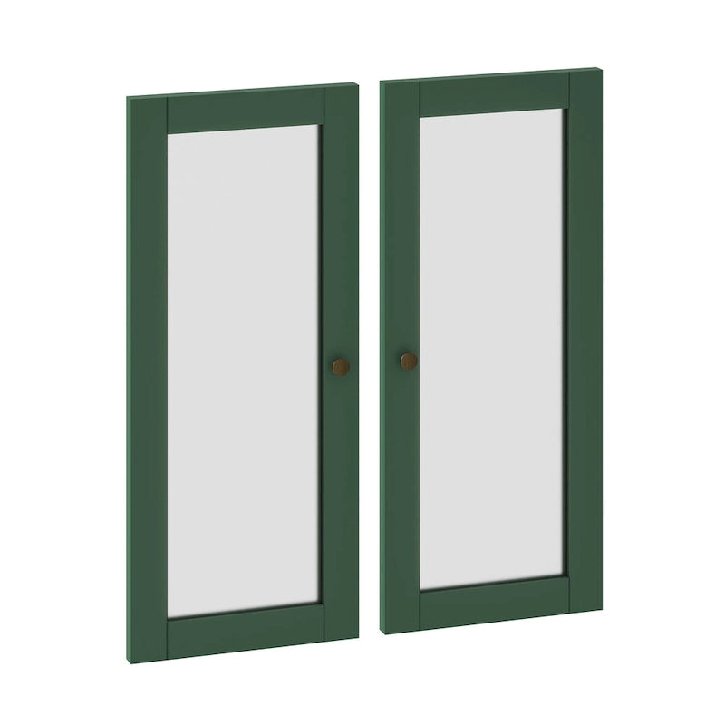 Palace Imports 100% Solid Wood Modular Kitchen Pantry Double Door Kit - Set of 2