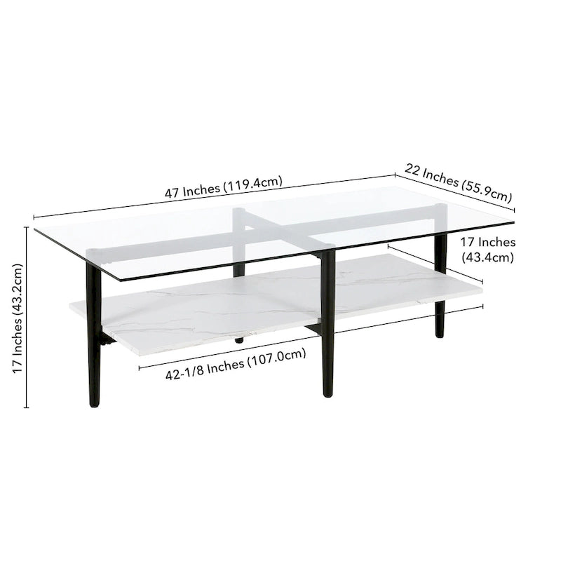 Otto Mid-Century Glam Coffee Table