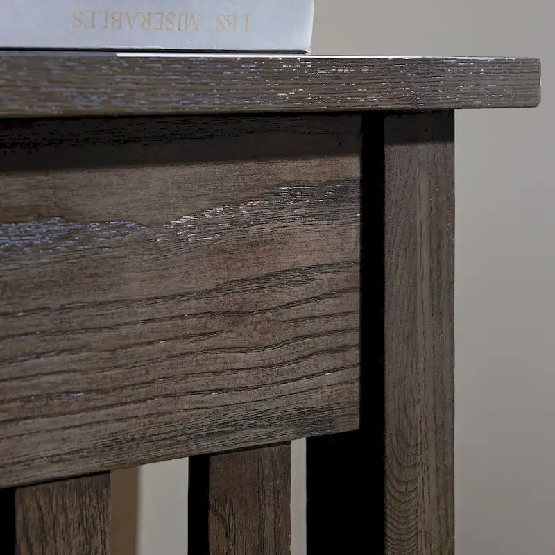 Leick Home Impeccable Transitional 1 Drawer End Table