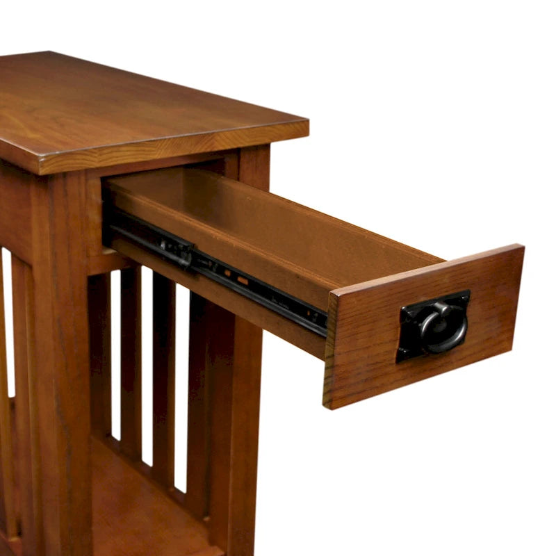 Leick Home Impeccable Transitional 1 Drawer End Table