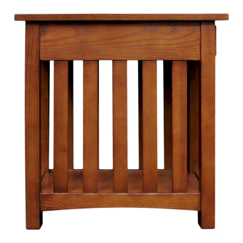 Leick Home Impeccable Transitional 1 Drawer End Table