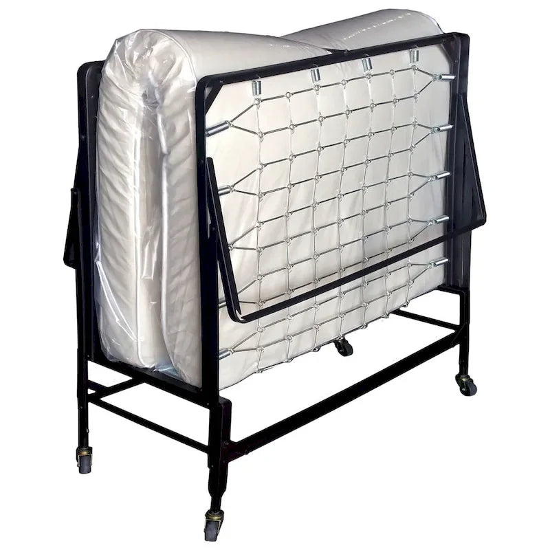 Feld Contemporary Black 48-inch Steel Rollaway Bed with Mattress by Furniture of America