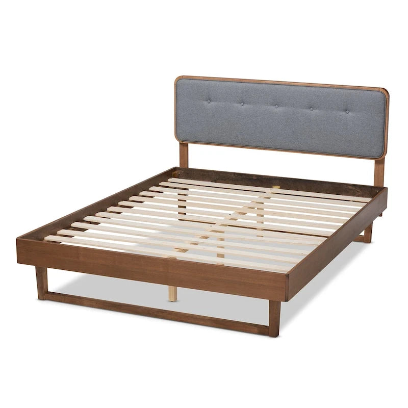 Natalia Mid-Century Modern Platform Bed