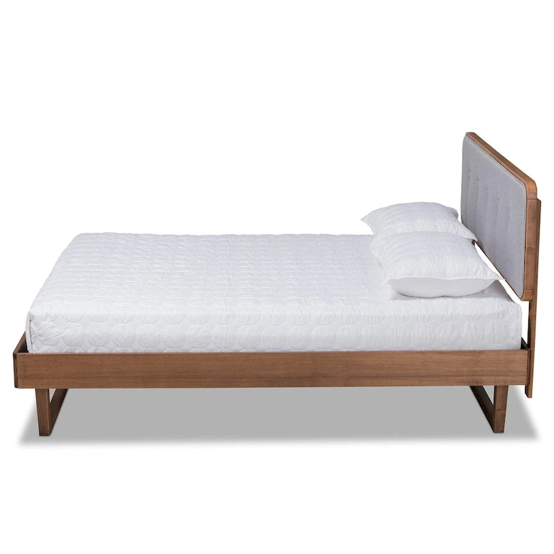 Natalia Mid-Century Modern Platform Bed