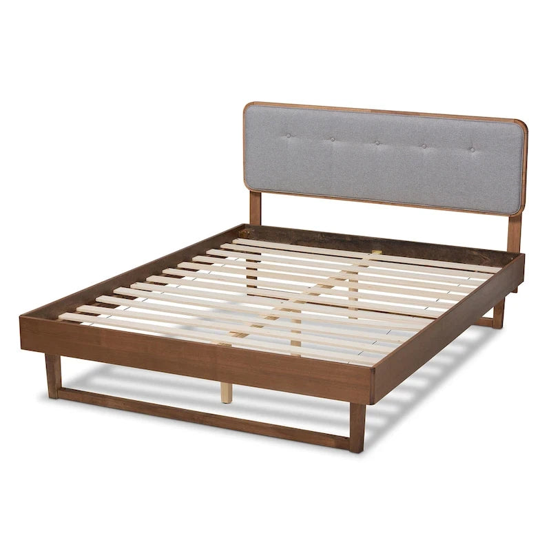 Natalia Mid-Century Modern Platform Bed