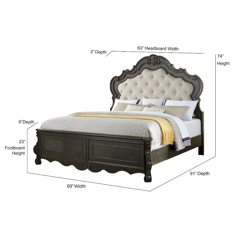 Steve Silver Raymond Rich Molasses Panel Bed