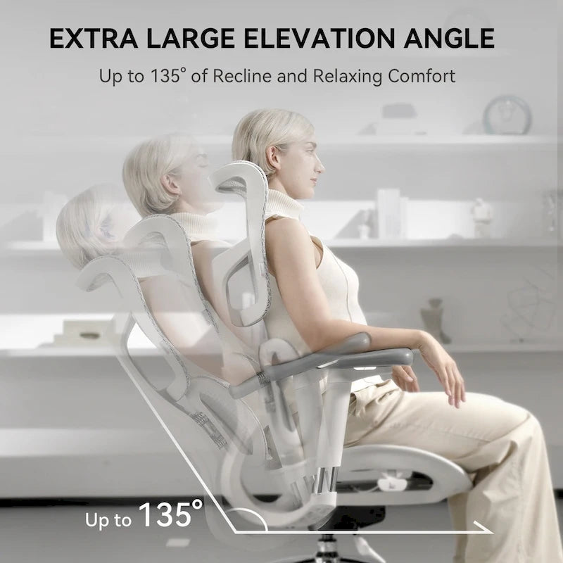 SIHOO Doro S100 Ergonomic Mesh Office Chair with Adjustable seat depth - 74*70*127