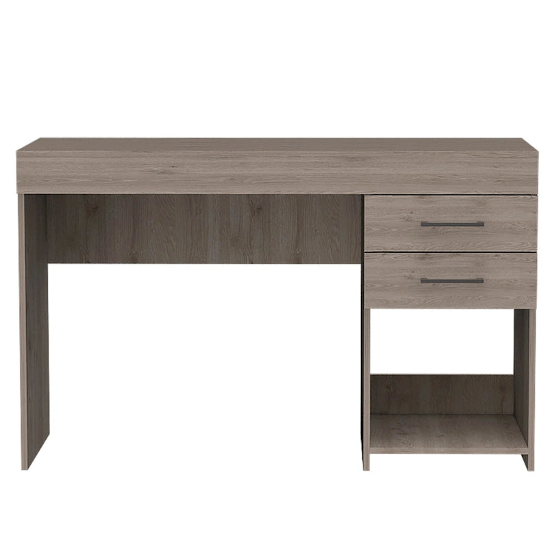 FM Furniture Austin Writing Computer Desk with Two Drawers and One Cabinet