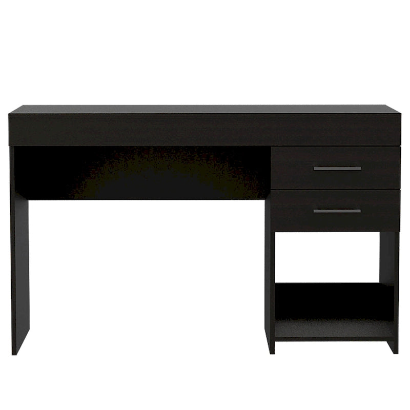 FM Furniture Austin Writing Computer Desk with Two Drawers and One Cabinet