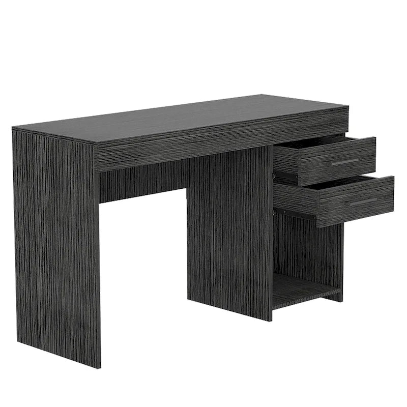 FM Furniture Austin Writing Computer Desk with Two Drawers and One Cabinet