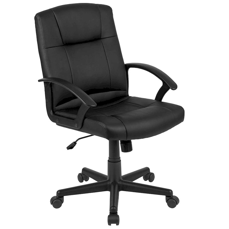 5 Piece Oval Conference Table Set with 4 LeatherSoft-Padded Task Chairs