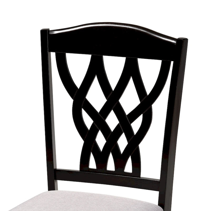 Salem Modern and Contemporary Wood 7-Piece Dining Set