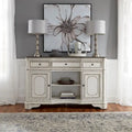 Magnolia Manor Antique White Weathered Bark Server