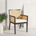 SAFAVIEH Couture Lupita Rattan Dining Chair - 21.9 W x 24.8 L x 33.9 H - 22Wx25Dx34H