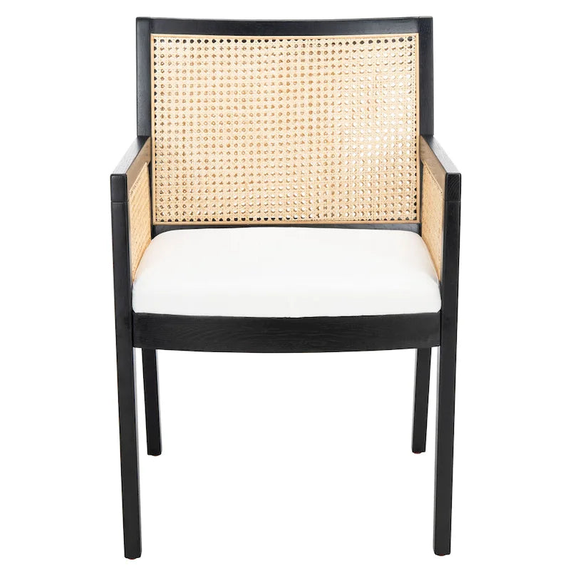 SAFAVIEH Couture Lupita Rattan Dining Chair - 21.9 W x 24.8 L x 33.9 H - 22Wx25Dx34H