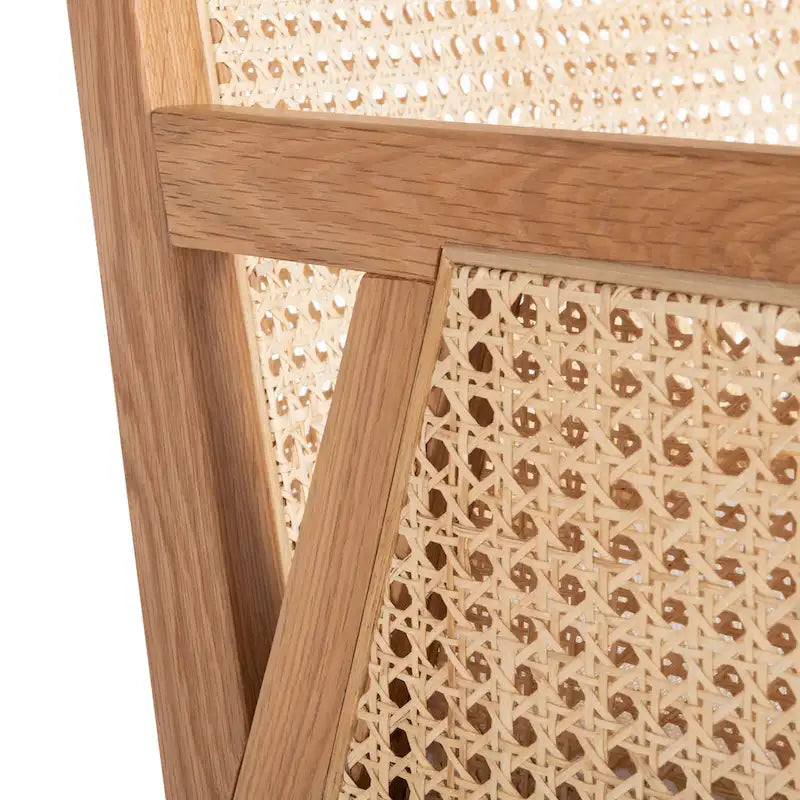 SAFAVIEH Couture Lupita Rattan Dining Chair - 21.9 W x 24.8 L x 33.9 H - 22Wx25Dx34H
