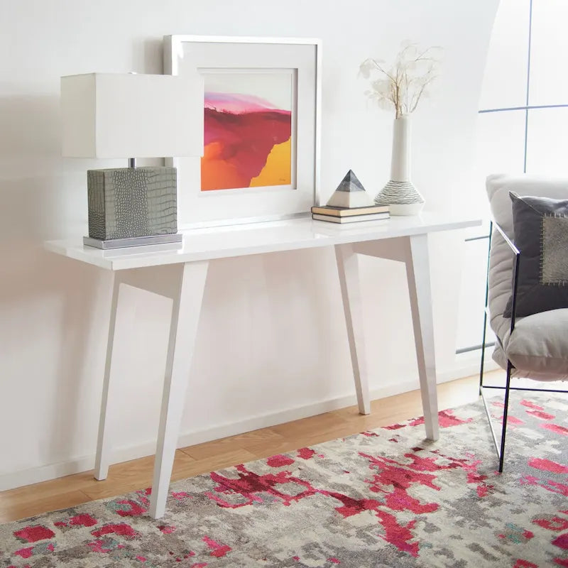 SAFAVIEH Darla Oak Console - 59 x 17.6 x 32.3 - 59Wx18Dx32H