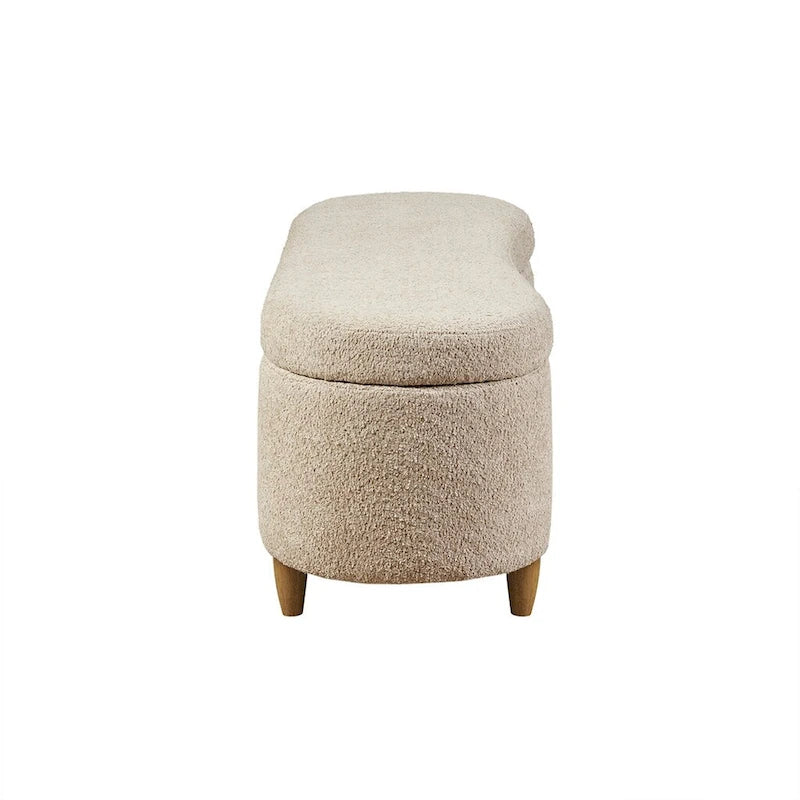 Bailey Boucle Flip Top Storage Bench