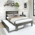 Plank and Beam Farmhouse Full Bed with Plank Headboard and Trundle