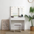Vanity table with mirror