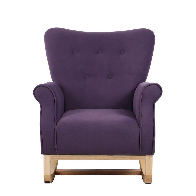 GEITIN High Back Rocking Chair with Tufted Back