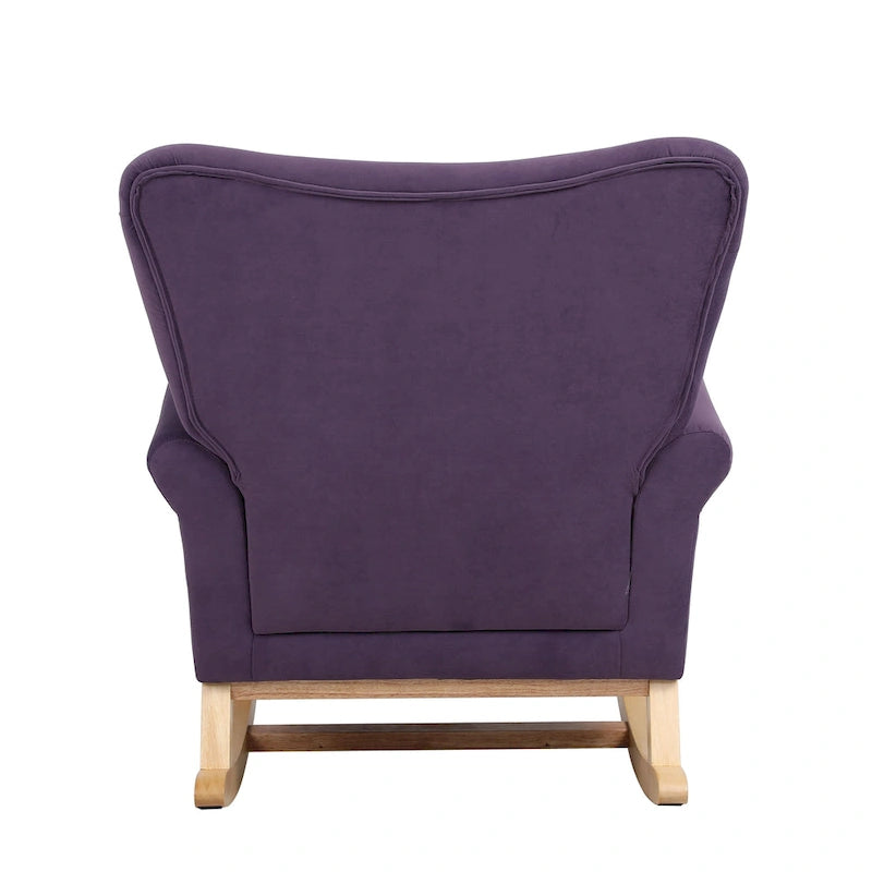GEITIN High Back Rocking Chair with Tufted Back