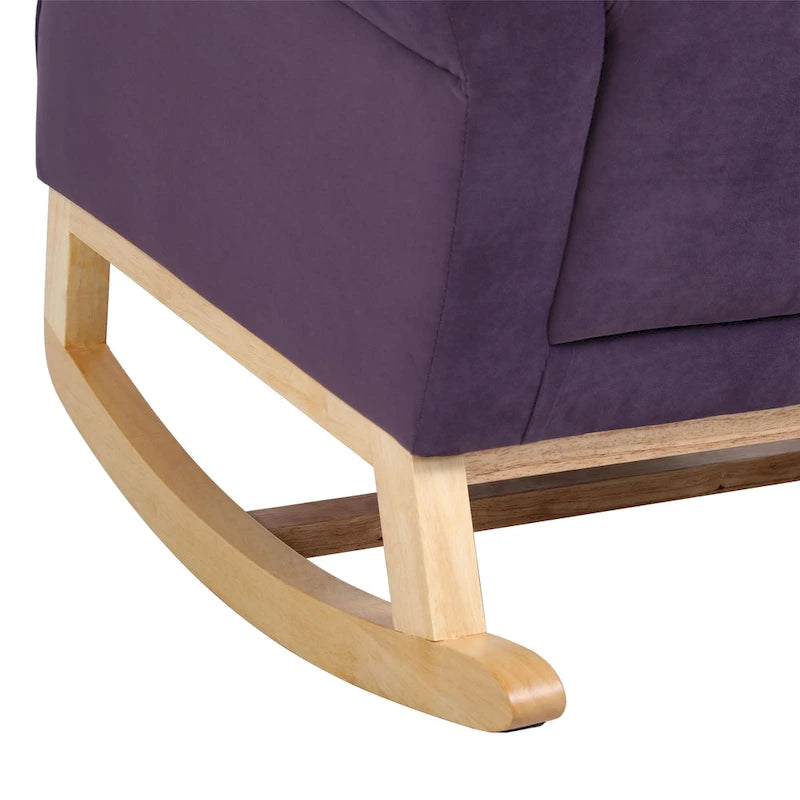 GEITIN High Back Rocking Chair with Tufted Back