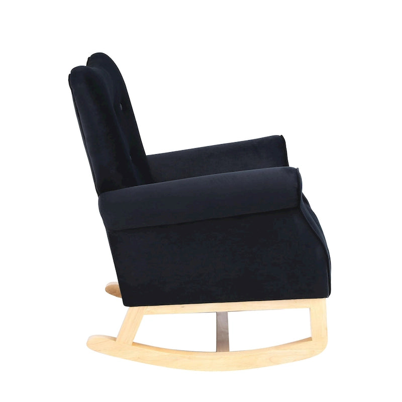 GEITIN High Back Rocking Chair with Tufted Back
