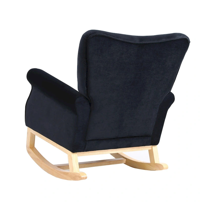 GEITIN High Back Rocking Chair with Tufted Back