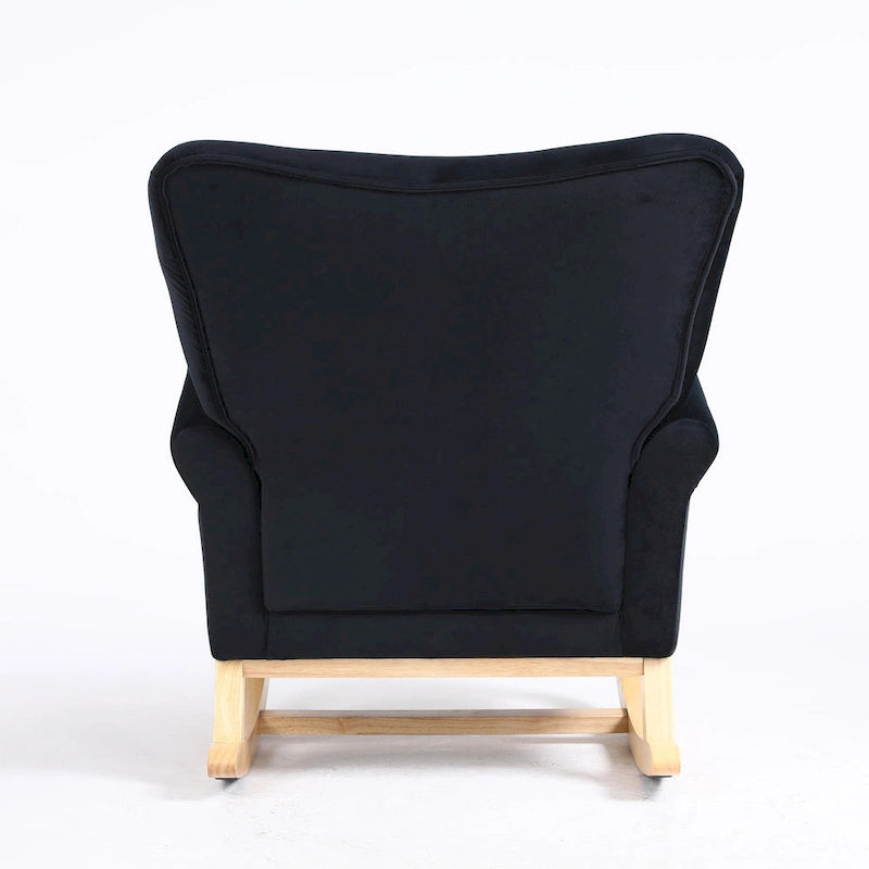 GEITIN High Back Rocking Chair with Tufted Back