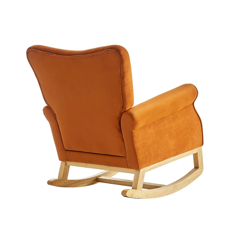 GEITIN High Back Rocking Chair with Tufted Back