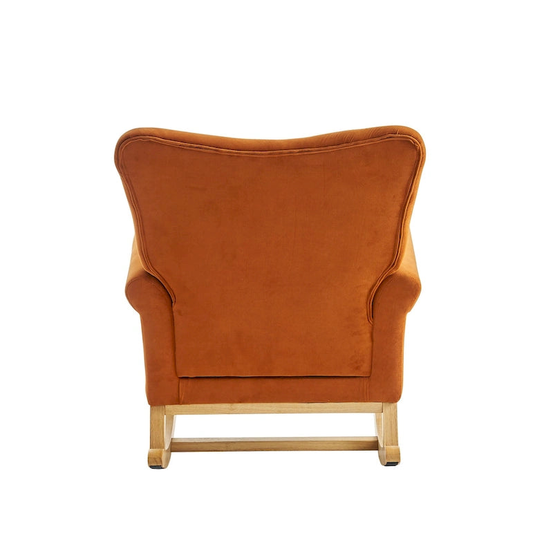 GEITIN High Back Rocking Chair with Tufted Back