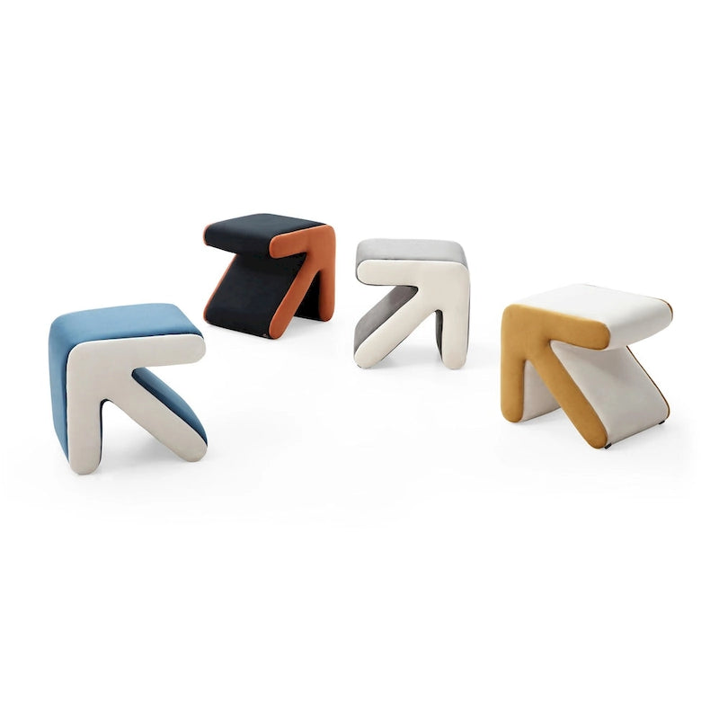 Modern Creative Upholstered Velvet Stool Ottoman