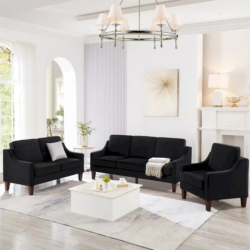 Living Room Single Seat Sofa Chair with Wooden Legs