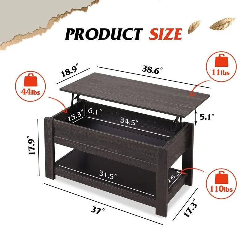 Modern Lift Top Coffee Table