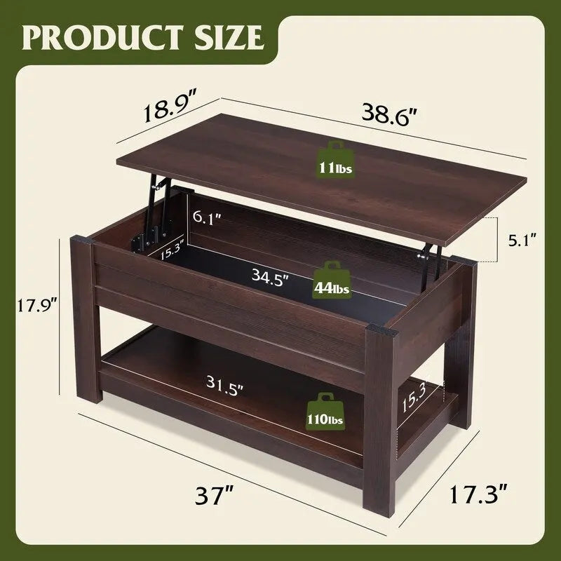 Modern Lift Top Coffee Table