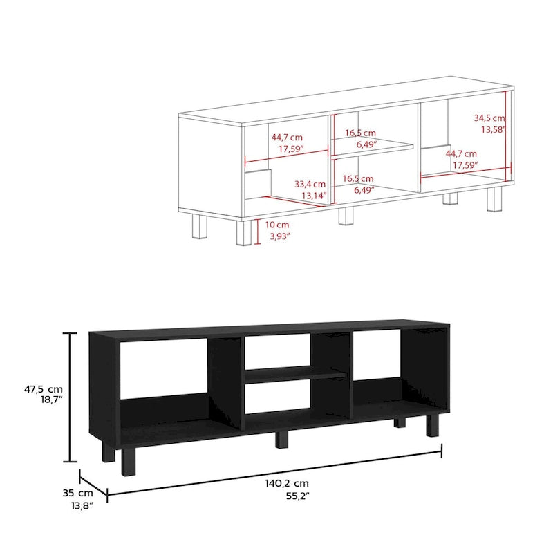 Eclipse 2pc Living Room Set with TV Stand And Coffee Table