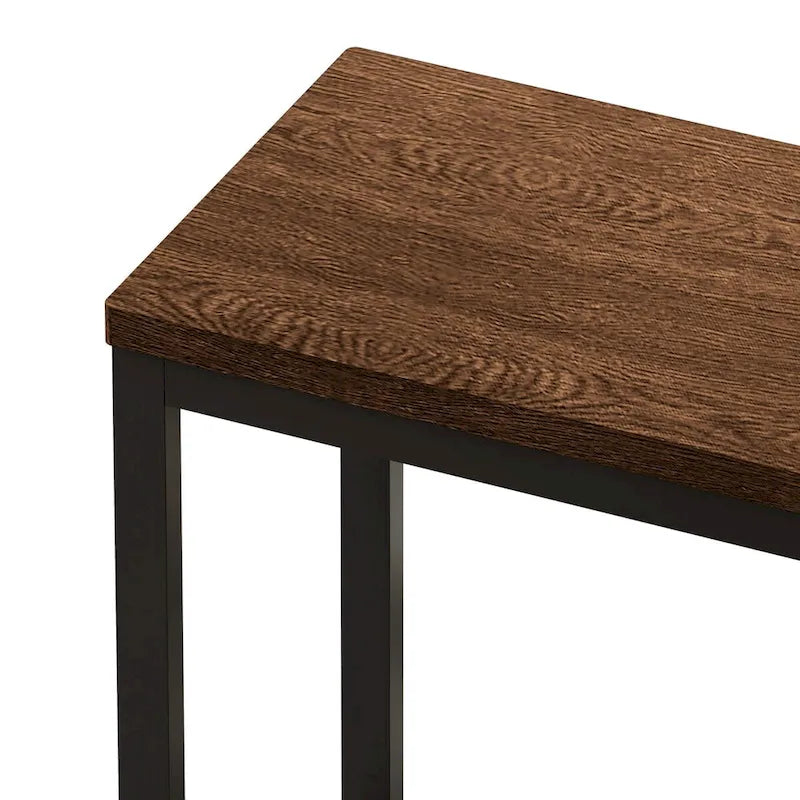 Modern Design Kitchen Dining Table, Pub Table, Long Dining Table Set with 3 Stools, Easy Assembly