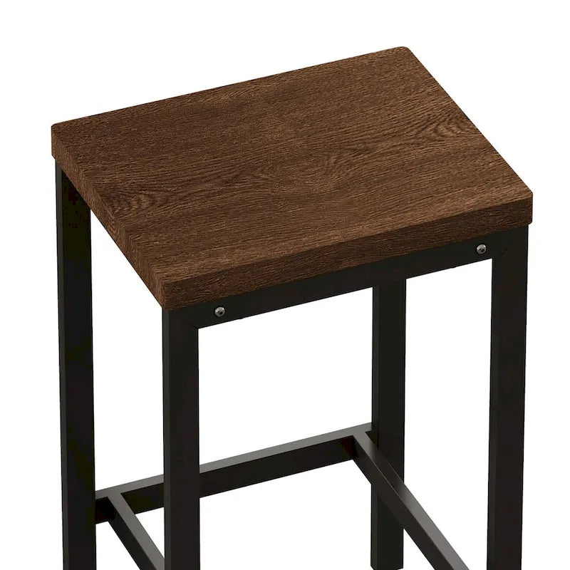 Modern Design Kitchen Dining Table, Pub Table, Long Dining Table Set with 3 Stools, Easy Assembly