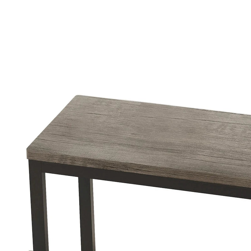 Modern Design Kitchen Dining Table, Pub Table, Long Dining Table Set with 3 Stools, Easy Assembly