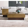 Modrest Derek Modern Metal & Antique Copper Coffee Table