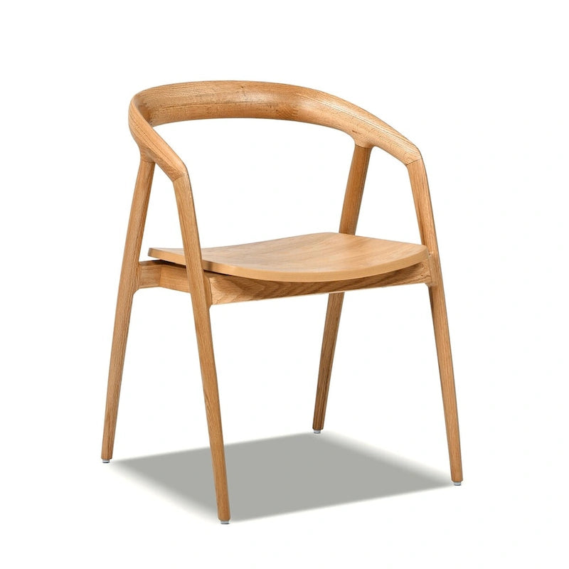 Simeon 21 Sculpted Oak Wood Dining Chair