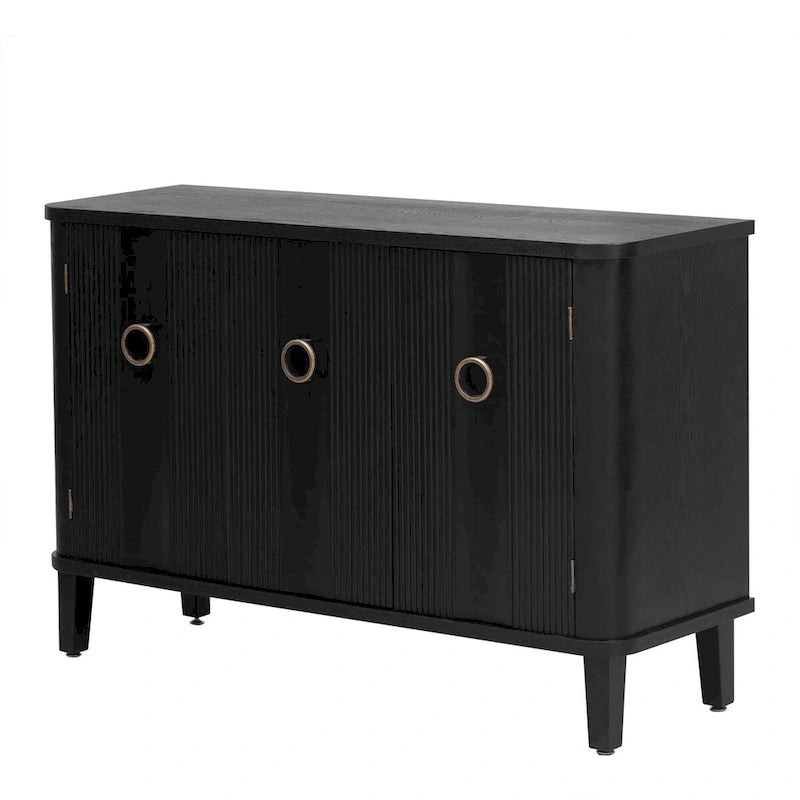 Simple Cabinet with Three Doors,Adjustable